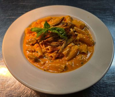 Rigatoni Ala Vodka Sausage & Eggplant